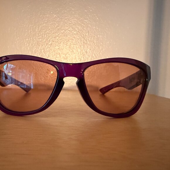 Oakley Jupiter Clear Purple Sunglasses Made USA Pre-Owned Vintage